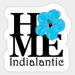 HOME Indialantic Blue Hibiscus Sticker